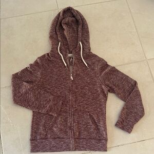 Woman’s Burgundy Hoodie Sweater